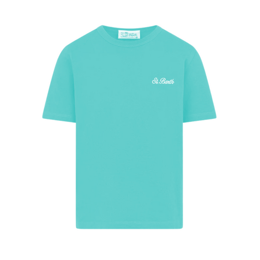 T-SHIRT IN JERSEY DI COTONE CON RICAMO MC2 SAINT BARTH (9040393503060) (9669965611335)
