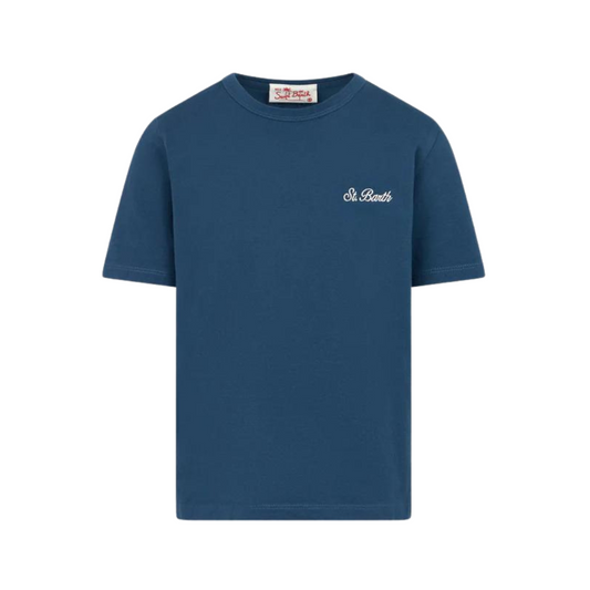 T-SHIRT IN JERSEY DI COTONE CON RICAMO MC2 SAINT BARTH (9040418537812) (9669965545799)