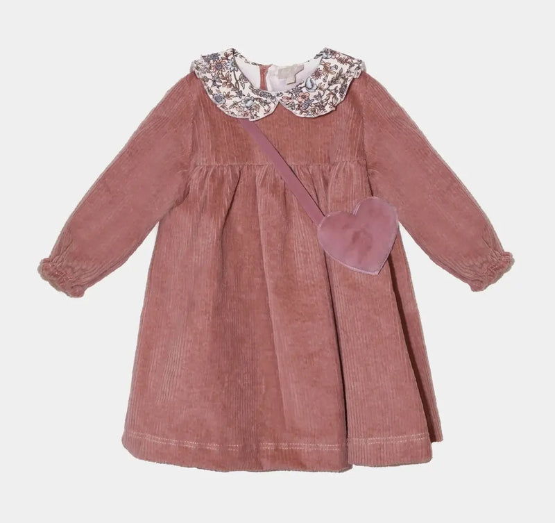 VESTITO NEONATA IN VELLUTO LALALU' Lalalu