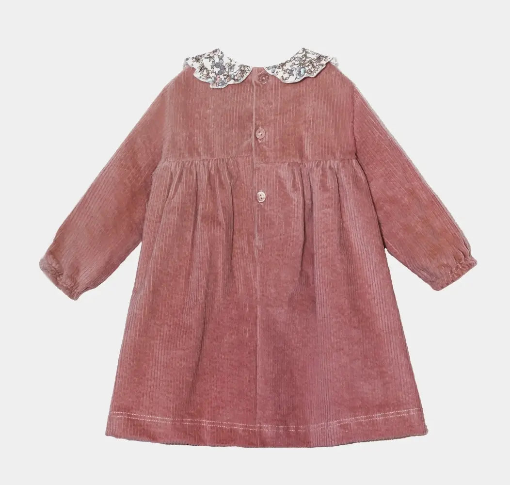 VESTITO NEONATA IN VELLUTO LALALU' Lalalu