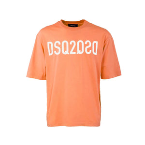 T Shirt Dsquared2 | Logo DSQ2 | Arancio Dsquared