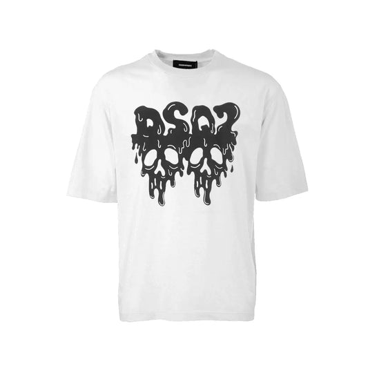 T Shirt Dsquared2 | Logo DSQ2 | Bianco Dsquared
