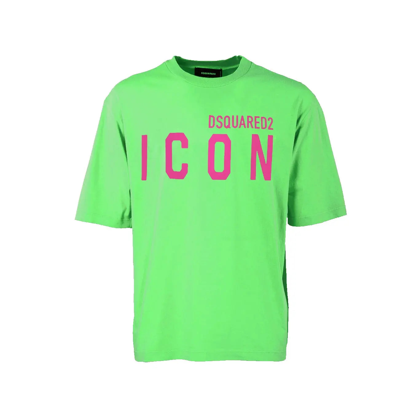 T Shirt Dsquared2 Icon | Logo Fucsia | Verde Dsquared