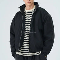 Bomber Duca Homme Uomo Nero Oversize | Collo Alto Duca Homme