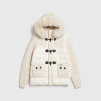 Bark Bianco con Pelliccia | Piumino Unisex | Uomo e Donna Bark