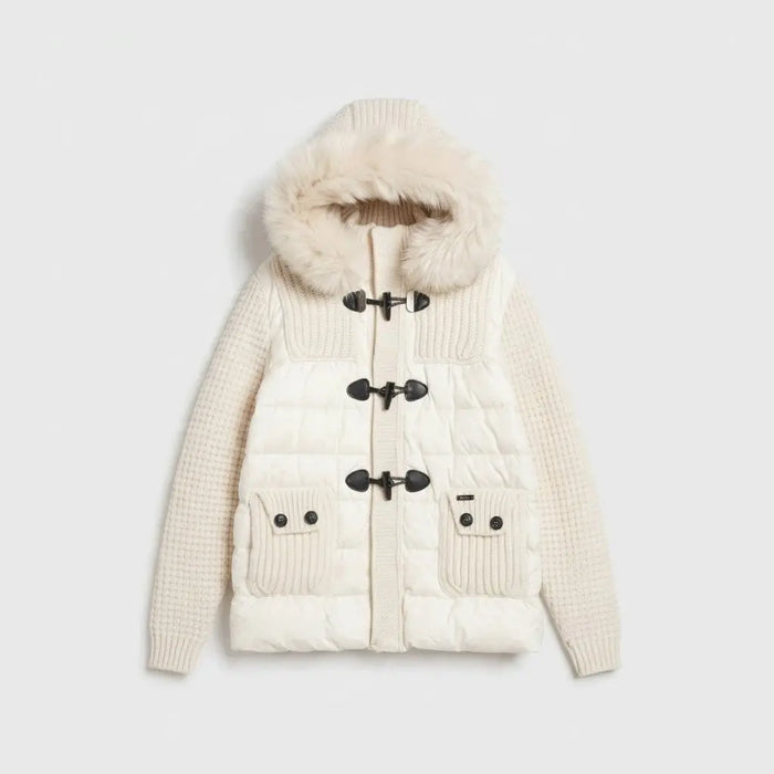 Bark Bianco con Pelliccia | Piumino Unisex | Uomo e Donna Bark