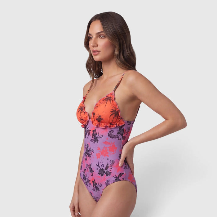 Costume Effek Donna | Modello Intero | Motivo Palme | Costumi F**K | Outlet Effek