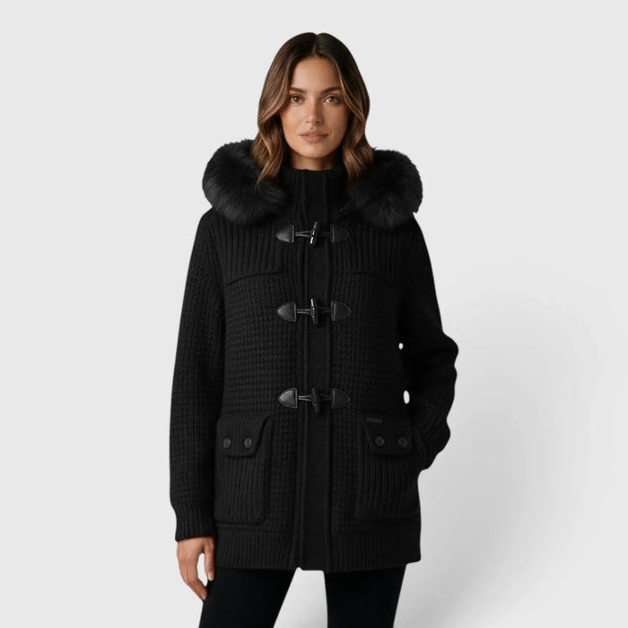 Bark Nero con Pelliccia | Giubbotto Unisex | Uomo Donna Bark