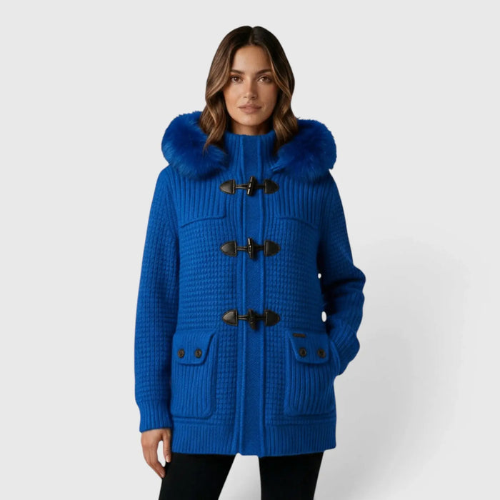 Bark Blu Elettrico con Pelliccia | Giubbotto Unisex | Uomo Donna Bark