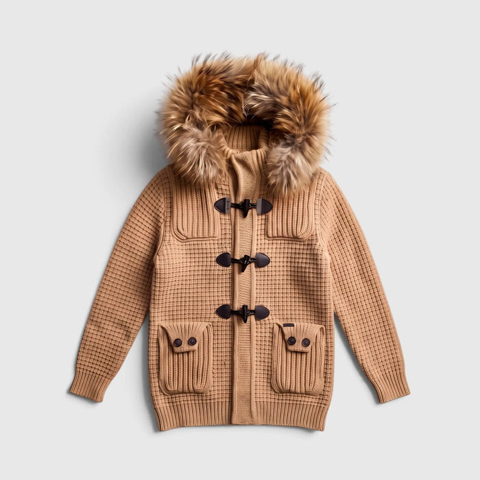 Bark Camel con Pelliccia | Giubbotto Unisex | Uomo Donna Bark
