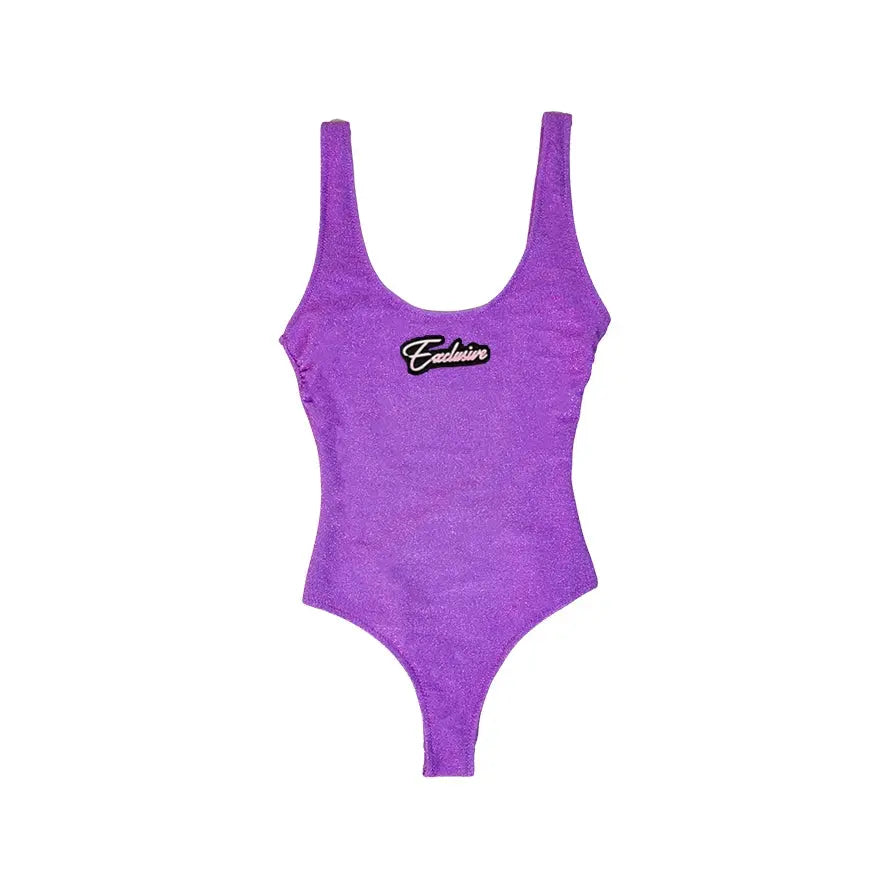 Exclusive Paris | Body Donna In Lycra | Viola | Outlet Exclusive Paris