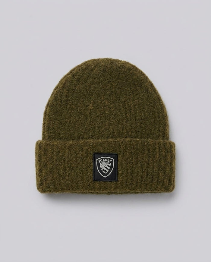 Beanie Blauer Kids Grigio da bambina – fronte