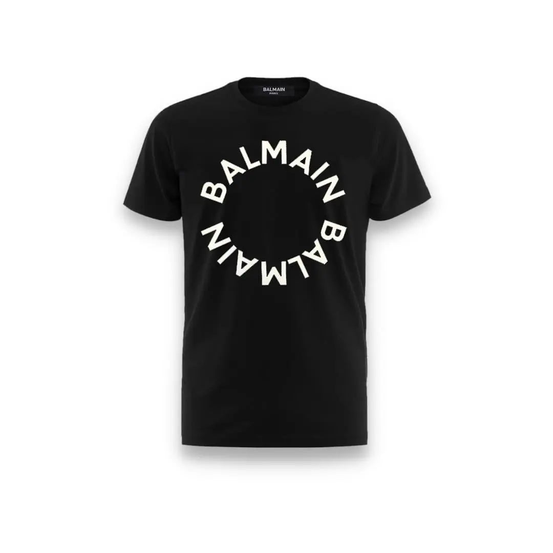T-SHIRT BALMAIN LOGO ROUND (8867668918612) (9669880742215)