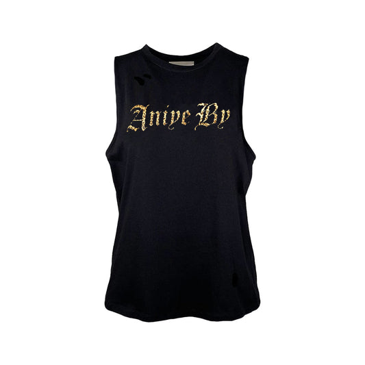 Aniye By Donna | Canotta con Logo | Nero | Outlet Aniye By