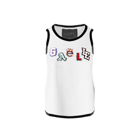 Canottiera Gaelle Donna Basket Bianco Gaelle Paris