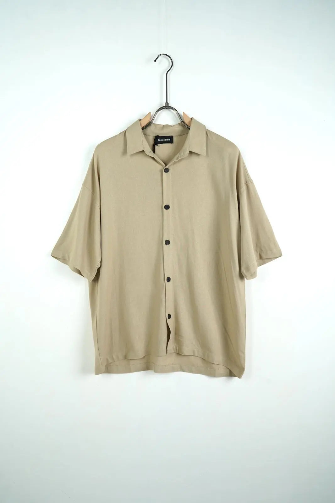 Completo Duca Homme Uomo | Coordinato Camicia e Pantaloncini | Lino Beige