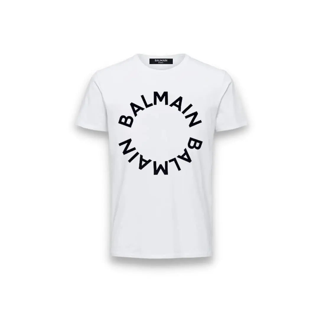 T-SHIRT BALMAIN LOGO ROUND (8867663741268) (9669880774983)
