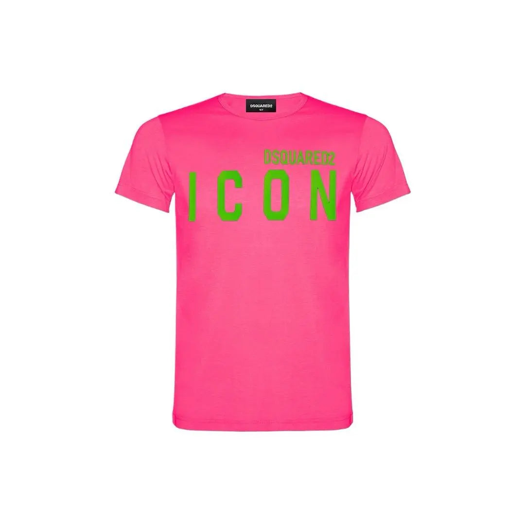 T-SHIRT DSQUARED2 ICON FLUO (8829150101844) (9669923242311)