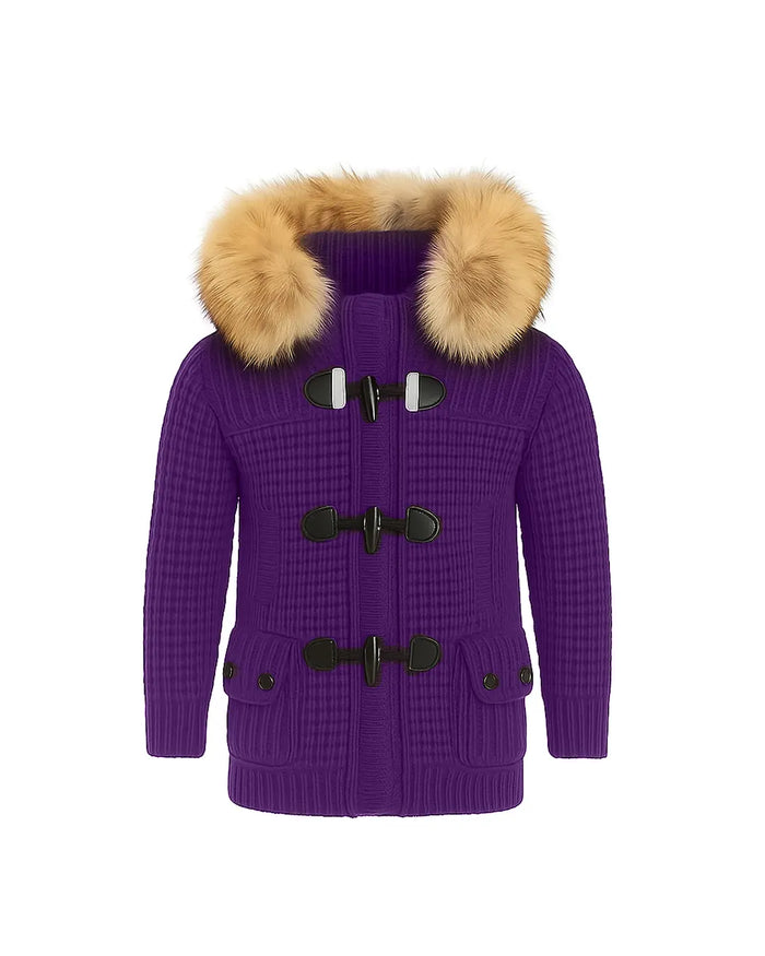 Bark Bambino | Giubbotto Viola con Pelliccia | Outlet Bark Bambino