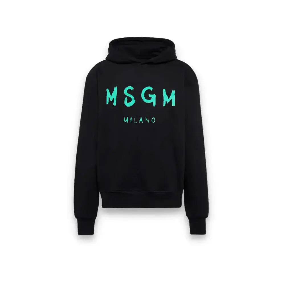 Felpa Msgm | Modello Unisex | Cappuccio con Logo | Nero | Outlet MSGM