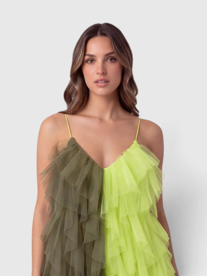Abito Aniye By Donna | Vestito Corto | Tulle Giallo Aniye By