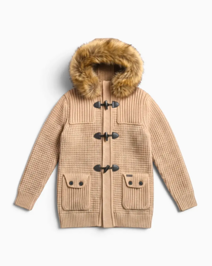 Giacchetto Bark Camel con Pelliccia | Uomo Donna