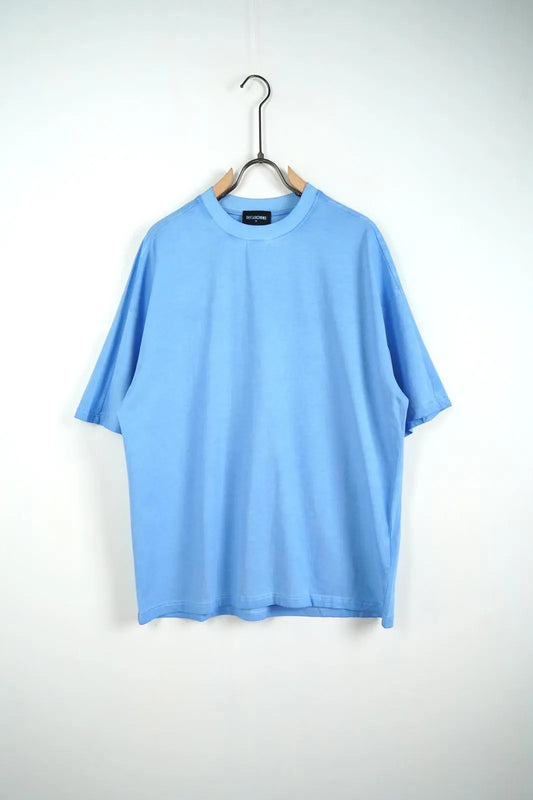 T-Shirt Duca Homme Uomo | Maglietta Oversize | Effetto Slavato | Azzurro