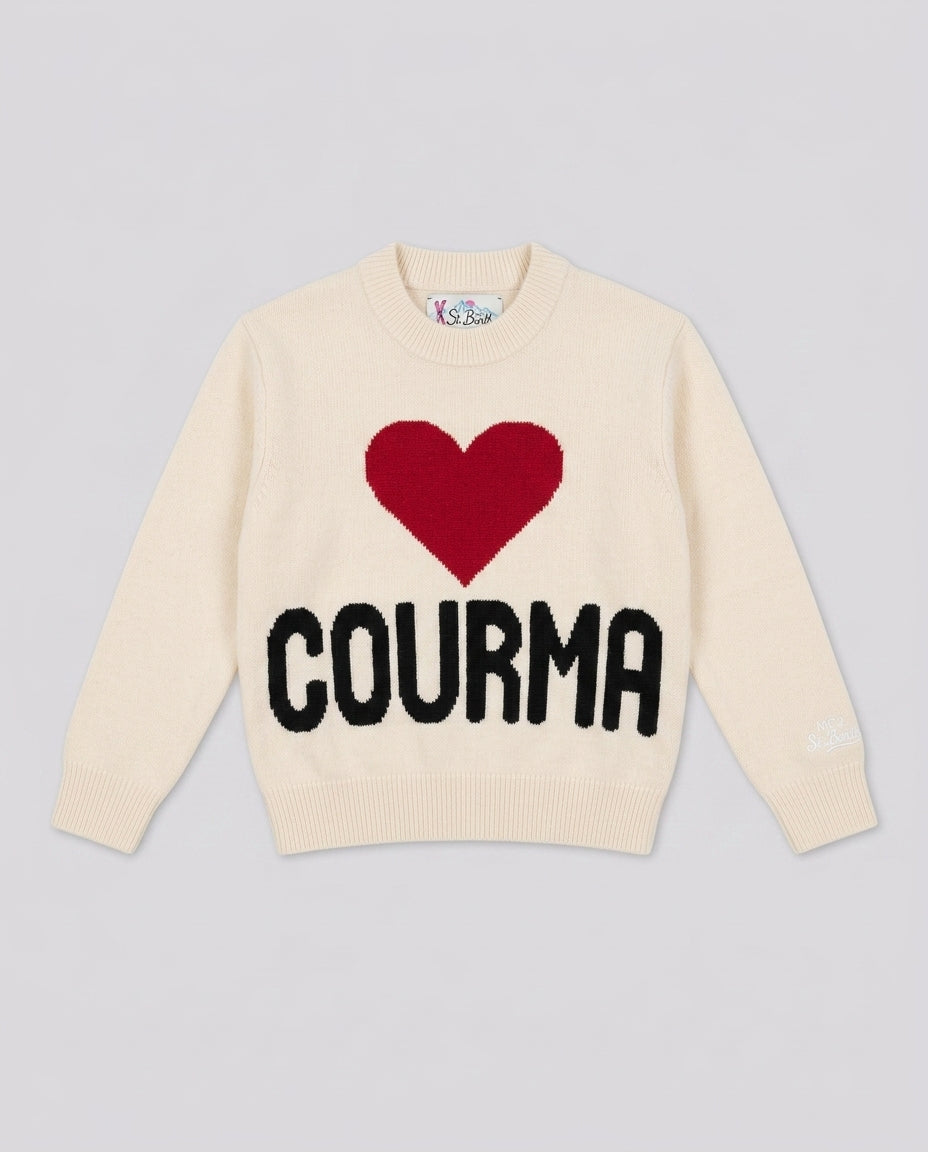 Maglione Saint Barth Kids Cuore Courmayeur – fronte
