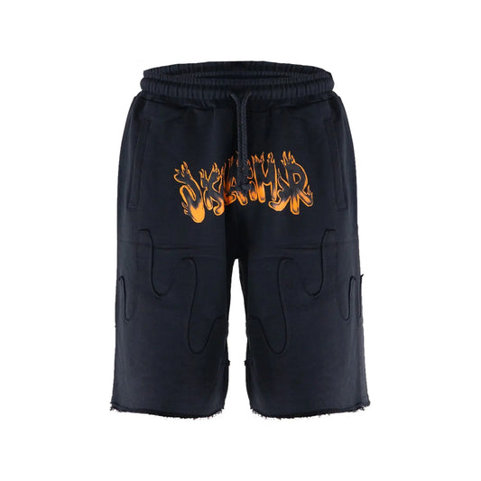Pantaloncini Disclaimer Uomo | Logo Fiamma | Nero Disclaimer