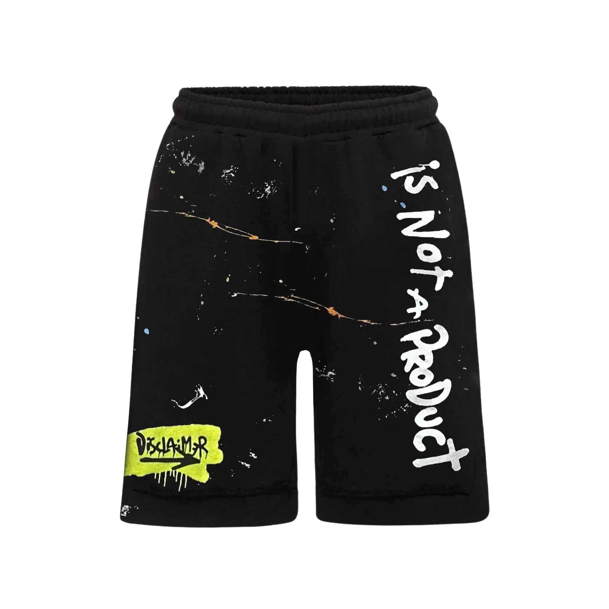 Pantaloncini Disclaimer Uomo | Logo Vernice | Nero Disclaimer