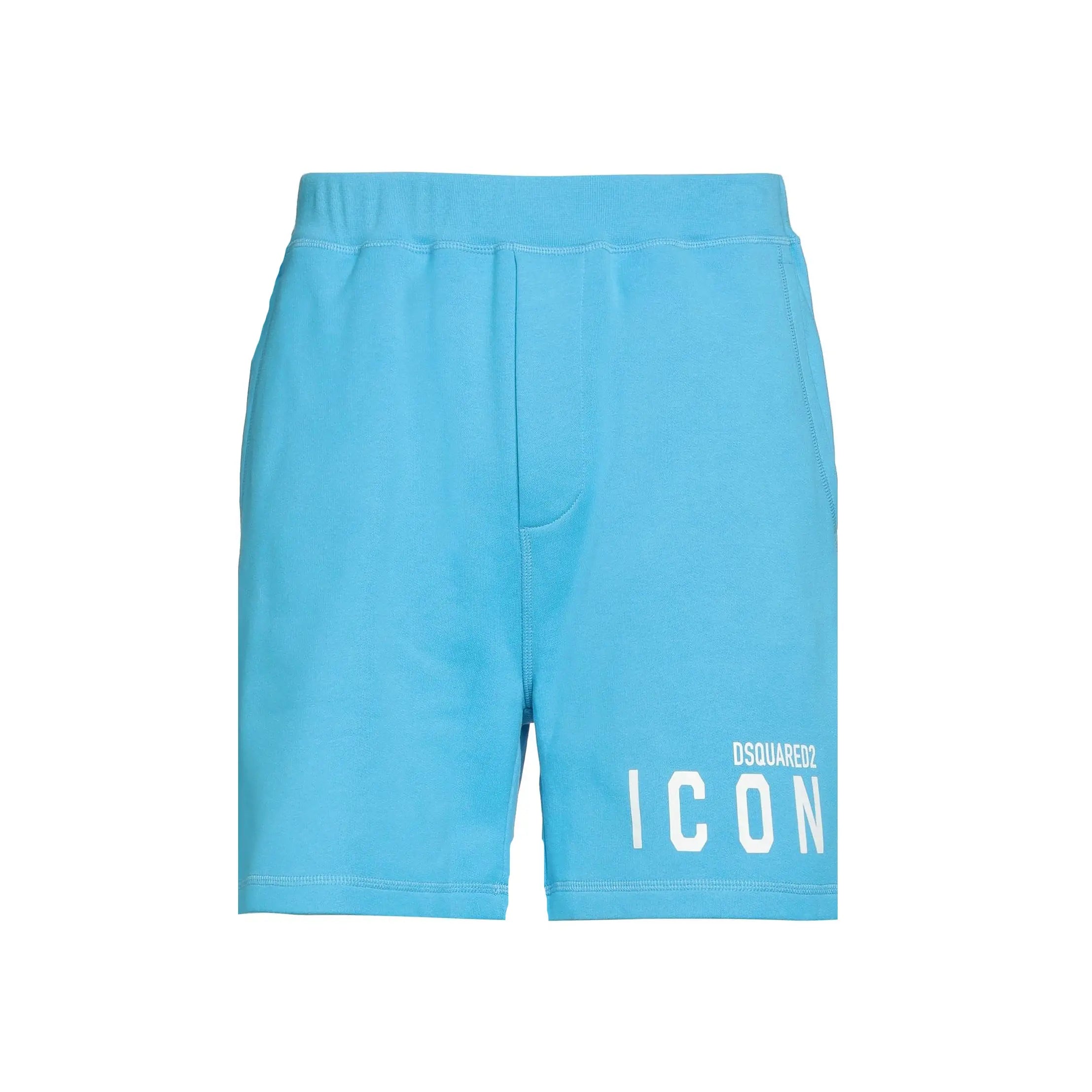 Pantaloncini Dsquared2 | Bermuda Unisex | Logo Icon | Celeste Dsquared