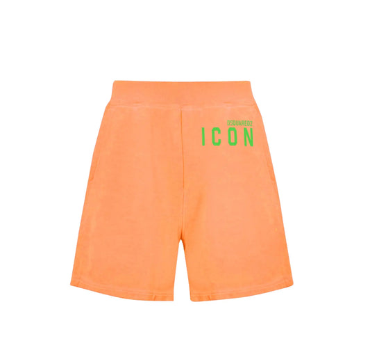 Pantaloncini Dsquared2 | Bermuda Fluo | Logo Icon | Arancio Dsquared