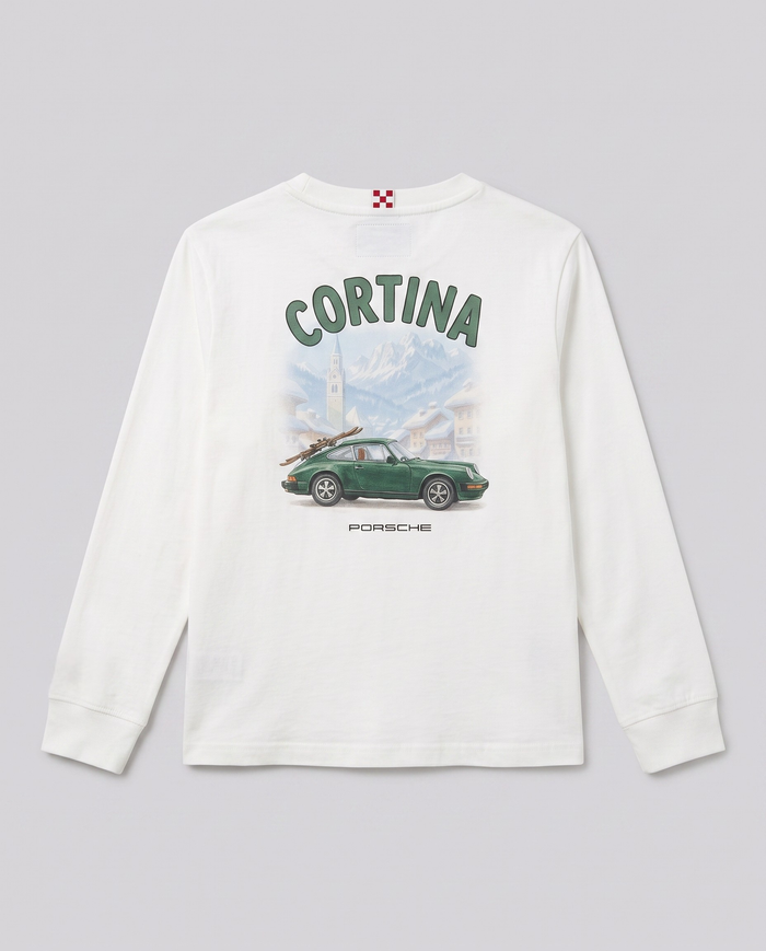 Maglia Manica Lunga Saint Barth Kids Porsche Cortina – fronte