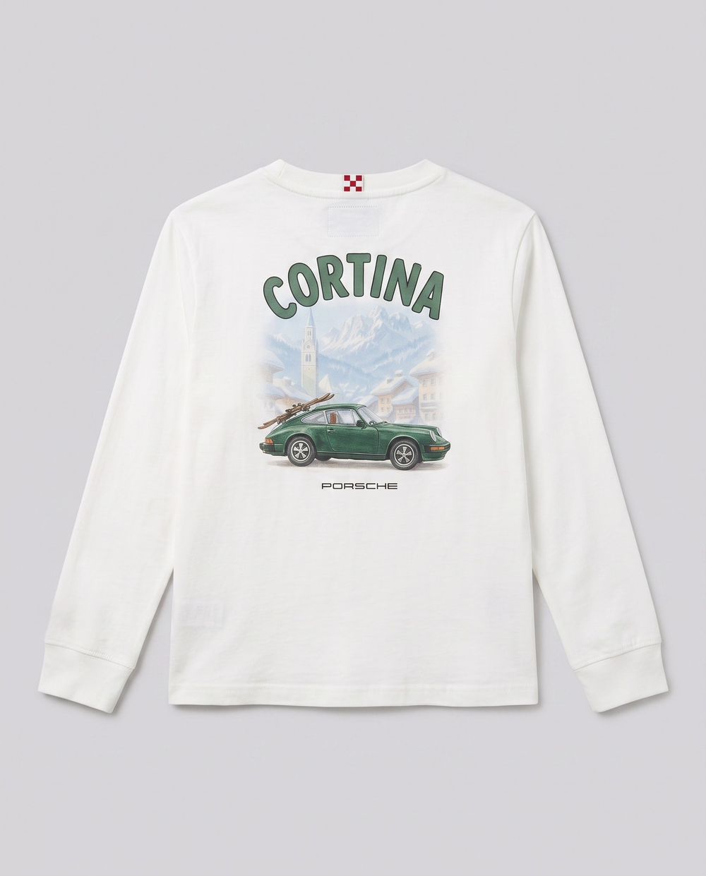 Maglia Manica Lunga Saint Barth Kids Porsche Cortina – fronte