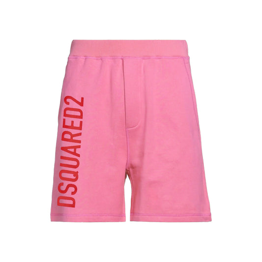 Pantaloncini Dsquared2 | Modello Bermuda con Logo | Eco | Rosa Dsquared