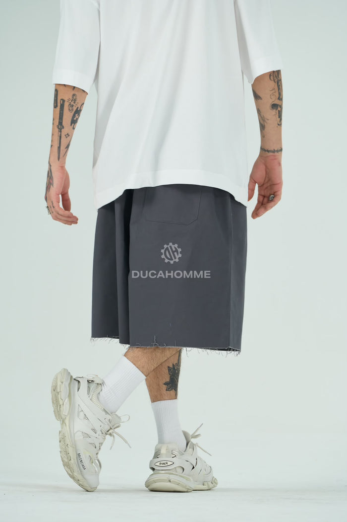 Pantaloncini Duca Homme Oversize Grigi