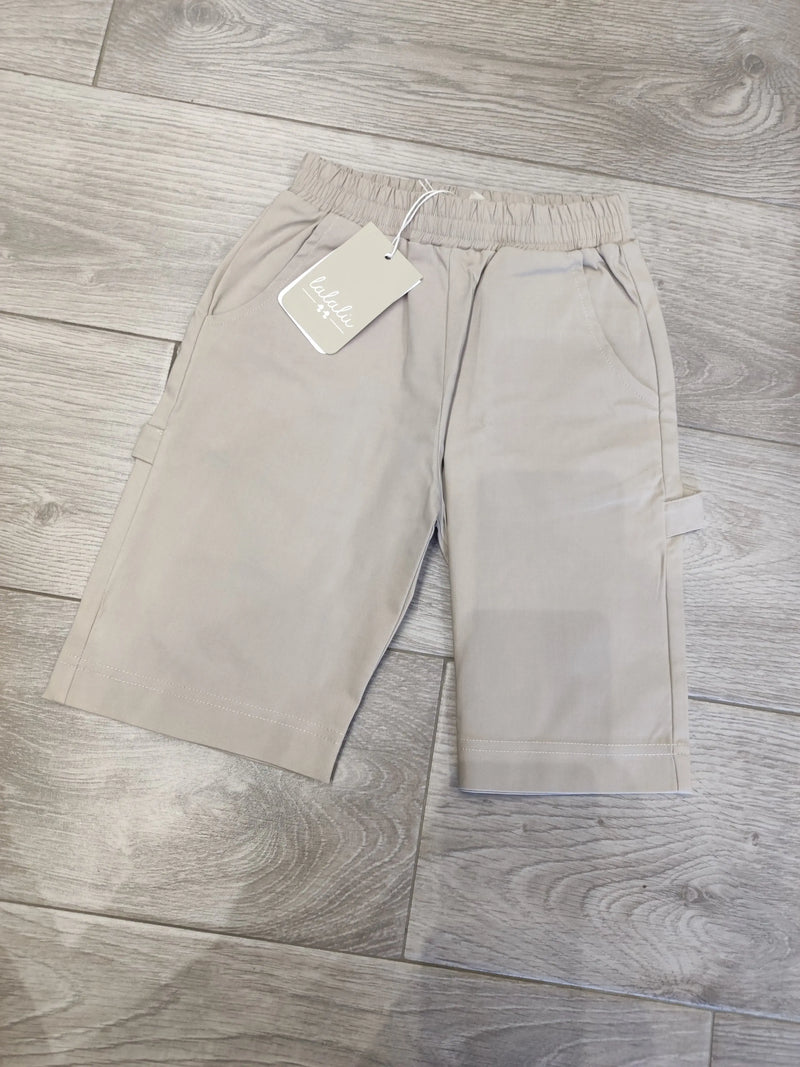 Pantaloncini Lalalu’ Beige Lalalu