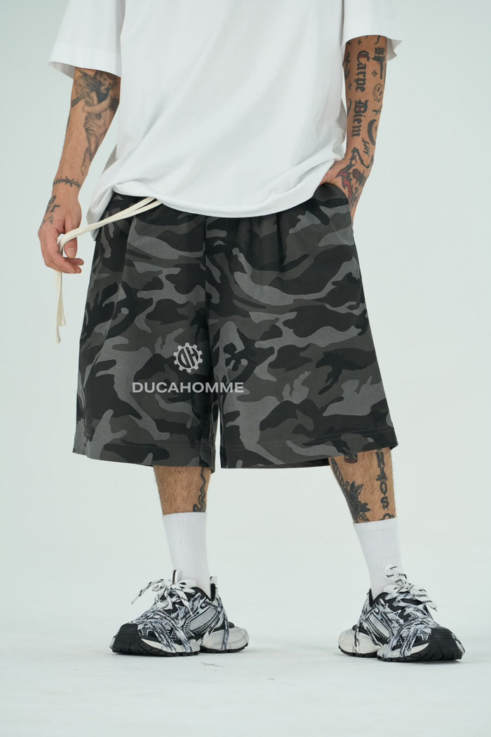 Pantaloncini Duca Homme Uomo Stampa Militare
