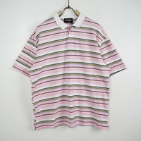 Polo Uomo Oversize Duca Homme a Righe Rosa