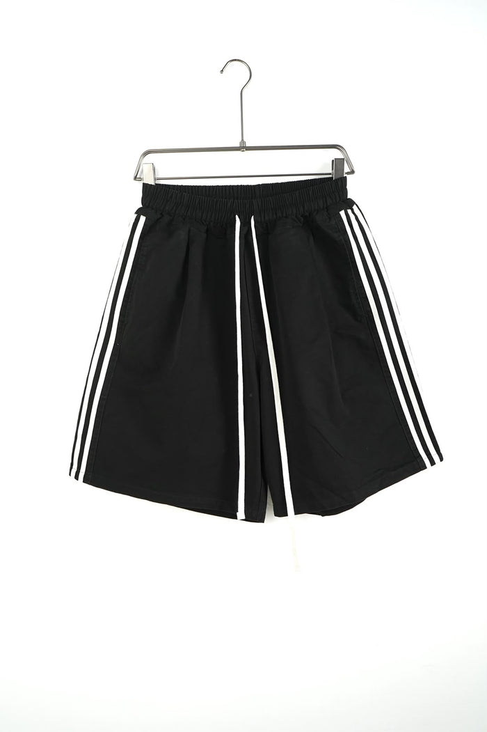 Pantaloncini Duca Homme Baggy Nero a Righe