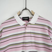 Polo Uomo Oversize Duca Homme a Righe Rosa