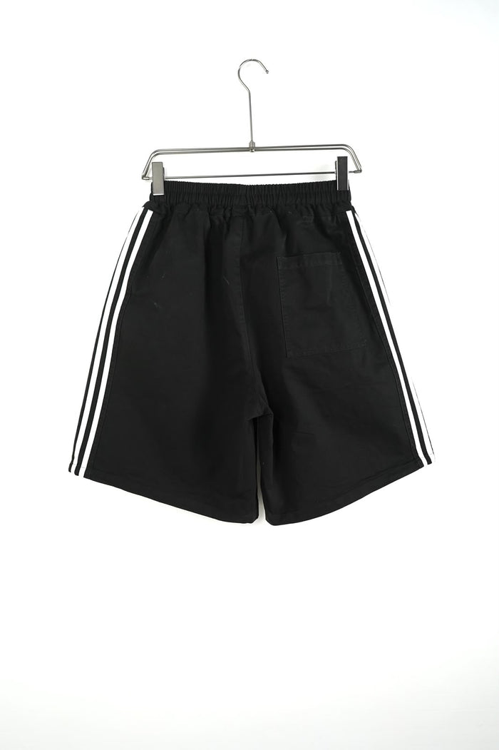 Pantaloncini Duca Homme Baggy Nero a Righe