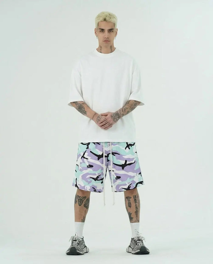 Pantaloncini Duca Homme Uomo Stampa Militare Duca Homme