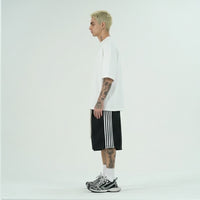 Pantaloncini Duca Homme Baggy Nero a Righe