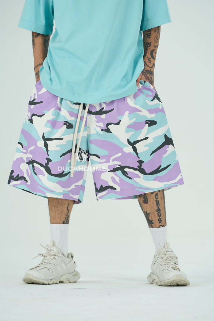 Pantaloncini Duca Homme Uomo Stampa Militare