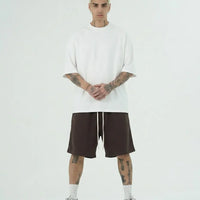 Pantaloncini Duca Homme Baggy Bianco Marrone Duca Homme