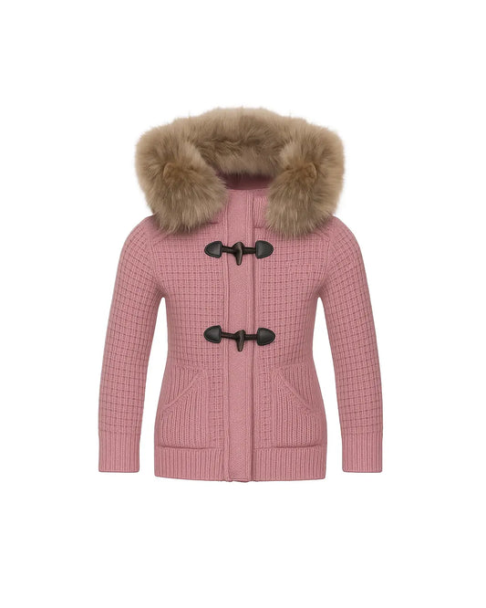 Bark Bambina | Giubbotto Rosa con Pelliccia | Modello Corto | Outlet Bark Bambino