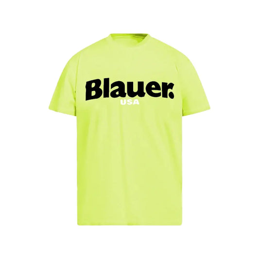 T Shirt Blauer Bambino | Logo Basico | Verde Fluo Blauer Bambino
