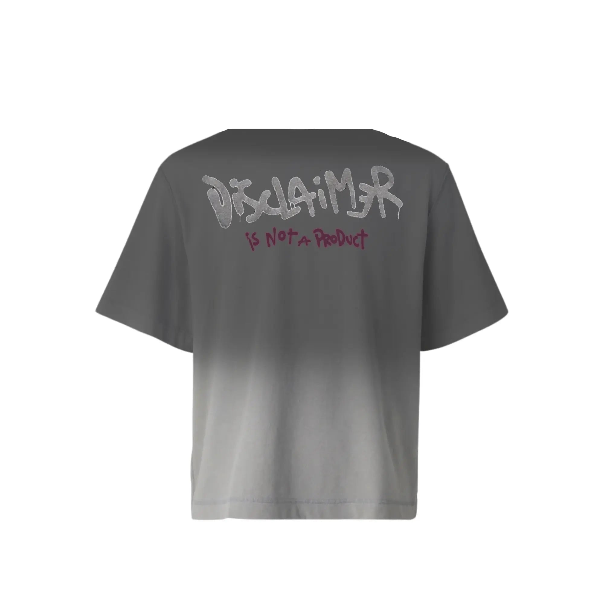 T Shirt Disclaimer Donna | Modello Oversize Corto | Effetto Slavato Disclaimer