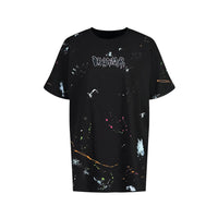 T Shirt Disclaimer | Modello Oversize Unisex | Schizzi Vernice | Nero Disclaimer